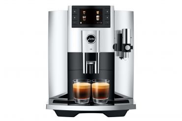 Jura E8 - Chrome - Bean to Cup Coffee Machine UK