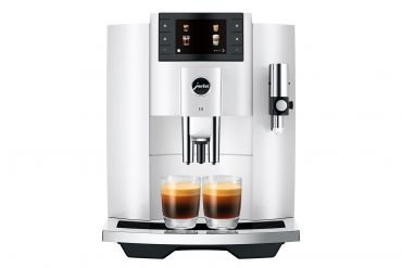 Jura E8 - Piano White - Bean To Cup Espresso Machine UK